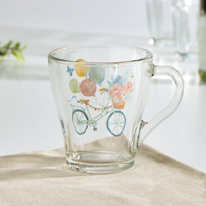 Кружка стеклянная «Грация. Романтика», 250 мл