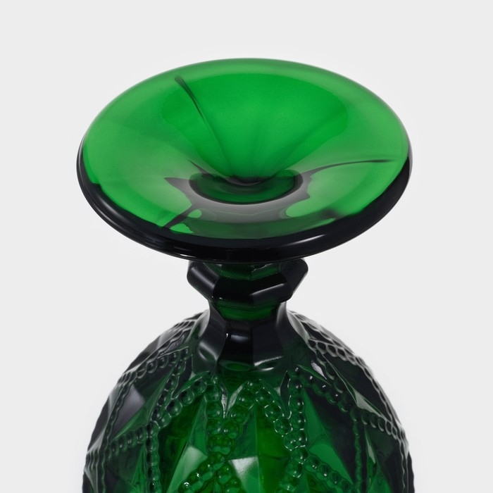 Набор бокалов из стекла Magistro «Варьете», 320 мл, 6 шт, цвет зелёный Набор бокалов из стекла Magistro «Варьете», 320 мл, 6 шт, цвет зелёный