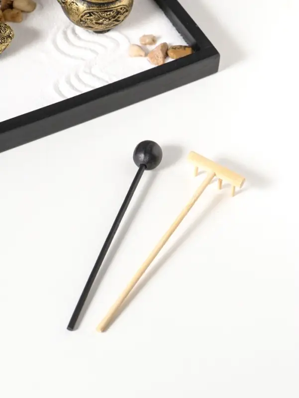 Сад Дзен "Будда у гонга" песок+камни+аромапалочки+свеча 16х22х19 см