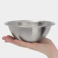 Миска Hanna Kn&ouml;vell, 620 мл, d=16 см, толщина 0.4-0.5 мм, нержавеющая сталь