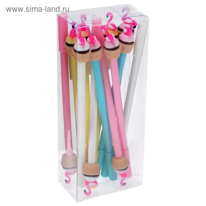 Ручка - прикол гелевая «Фламинго на кексе», МИКС Ручка - прикол гелевая «Фламинго на кексе», МИКС