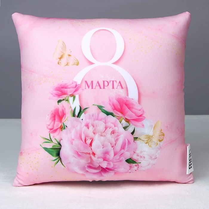 Подушка декоративная антистресс «Пионы»