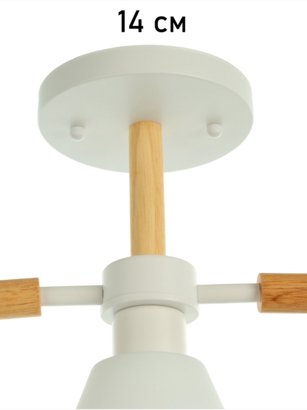 Люстра Люстра "Вудли" 3хЕ27 40Вт белый 60х16х29 см