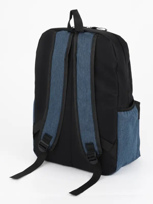 Рюкзак школьный, 1 отделение, 4 кармана, 30&times;12&times;43 см, синий