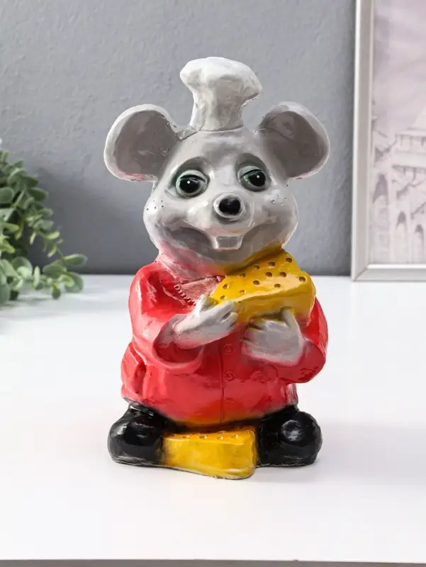 Копилка "Мышка повар" 27 см