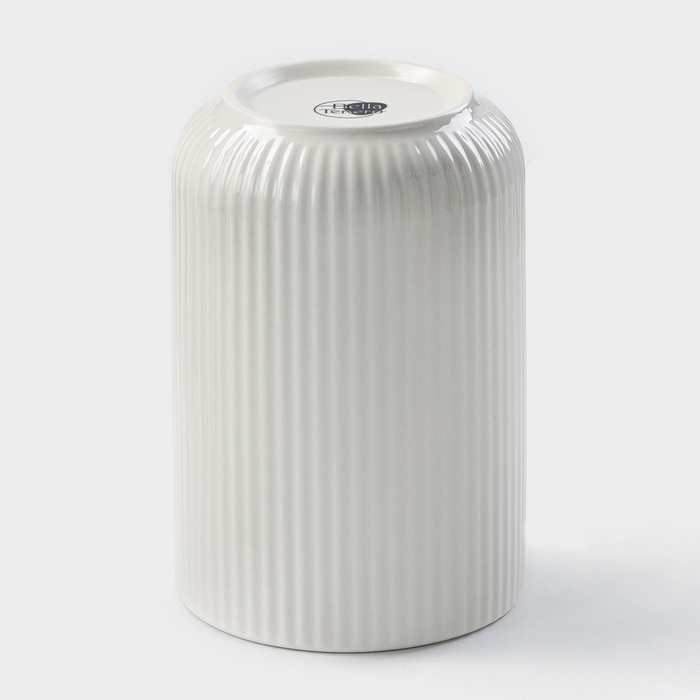 Банка для сыпучих продуктов BellaTenero, 800 мл, 10&times;15 см, фарфор, белая