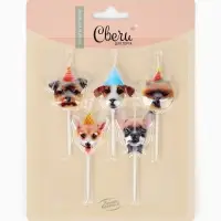 Набор свечей для торта «Собачки», 6 см, 5 шт Набор свечей для торта «Собачки», 6 см, 5 шт