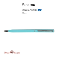 Ручка шариковая автомат. PALERMO бирюз.мет.корп, 0,7мм син 20-0250/09