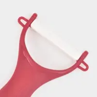 Овощечистка керамическая Доляна &laquo;Солнечная&raquo;, 13 см, красная