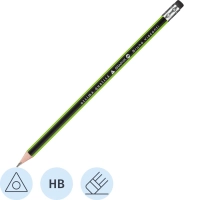 Карандаш чернографитный BV Graphix с ластиком НВ 21-0007