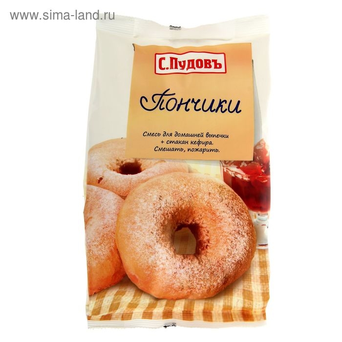 Мучная смесь С.Пудовъ пончики, 400 г Мучная смесь С.Пудовъ пончики, 400 г