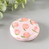 Шкатулка металл круглая "Фрукты и овощи" набор 12 шт 6,8х6,8х1,7 см