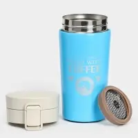 Термокружка Coffee, 380 мл, сохраняет тепло 8 ч, с ситечком