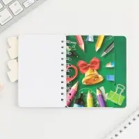 Блокнот с разделителями, А7, 40 л. «Выпускной:Успехов в учёбе»