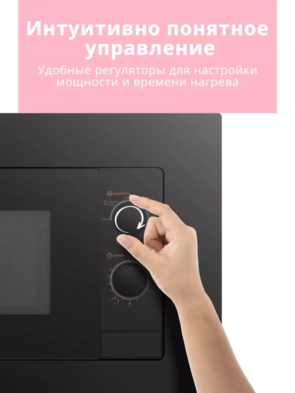 Встраиваемая микроволновая печь CBM2000B, 20 л, 5 мощностей Встраиваемая микроволновая печь CBM2000B, 20 л, 5 мощностей