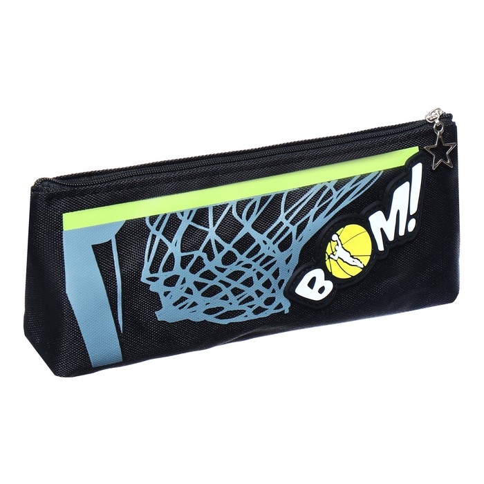 Пенал школьный на молнии Пенал школьный на молнии "Баскетбол", микс