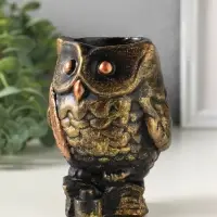 Подставка для мелочей &laquo;Сова на книгах&raquo;, карандашница, 10&times;8 см, под бронзу винтаж