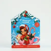 Набор с горячим шоколадом 3 шт, маршмеллоу и декором "С новым годом" Набор с горячим шоколадом 3 шт, маршмеллоу и декором "С новым годом"