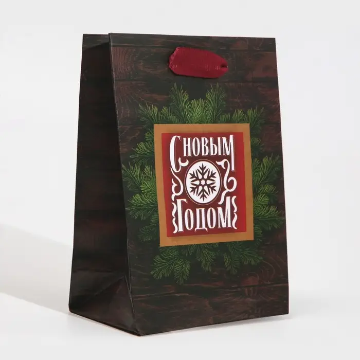 Пакет подарочный новогодний ламинированный «Настоящему мужчине», 12 х 15 х 5.5 см Пакет подарочный новогодний ламинированный «Настоящему мужчине», 12 х 15 х 5.5 см