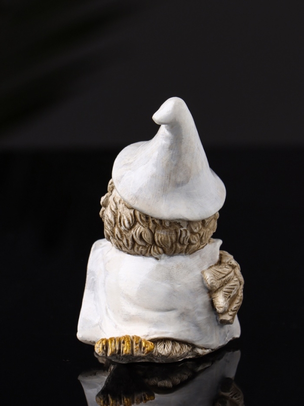 Фигура Фигура "Сова на метле" 10х7х6 см, бежевый