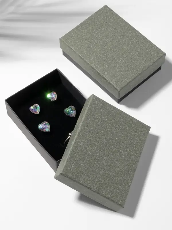 Коробочка подарочная под набор «Лофт», 7×9 см, серая, вставка чёрная Коробочка подарочная под набор «Лофт», 7×9 см, серая, вставка чёрная