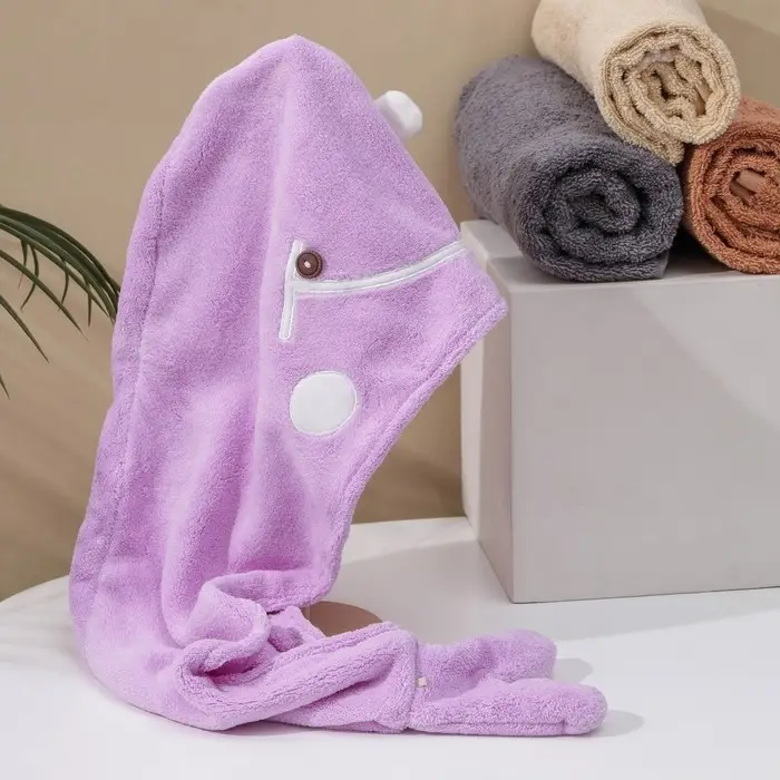 Чалма для сушки волос Доляна «Кит», микрофибра, цвет МИКС