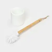 Ёрш для унитаза Доляна Bamboo, белый