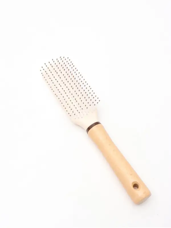 Расчёска массажная, 24&times;5 см, с деревянной ручкой