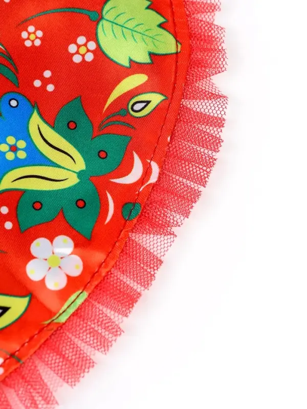 Карнавальный набор "Народная краса" юбка р-р 40-48, воротник, повязка, цвет красный