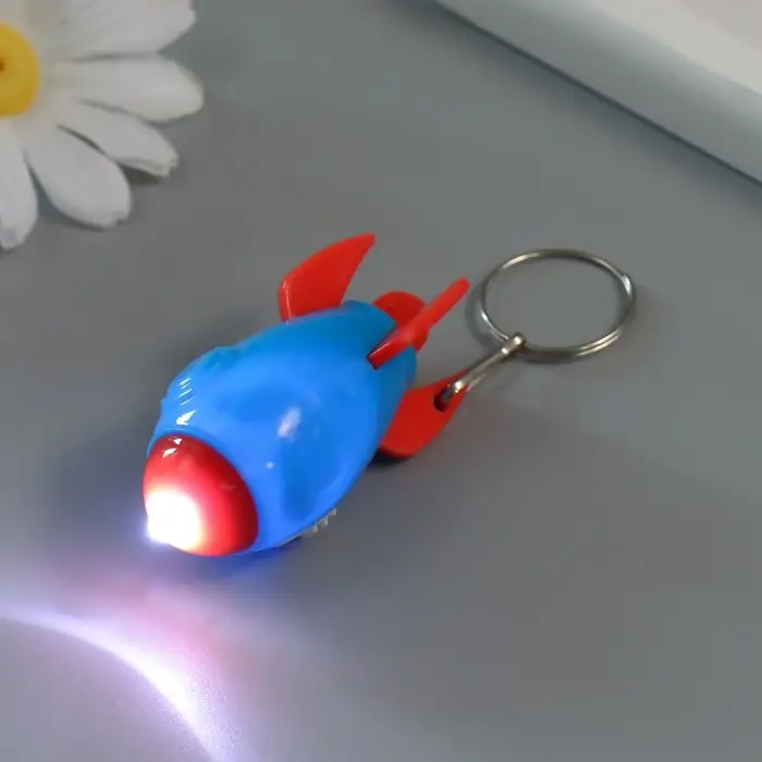 Фонарик свет на кольце Фонарик свет на кольце "Ракета" LR41x3 шт МИКС 2,7х2,7х5 см