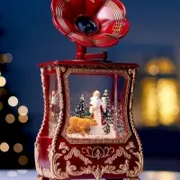 Светодиодная фигура &laquo;Граммофон&raquo; 36&times;16&times;9 см, от батареек 3хААА, музыка, USB, свечение тёплое белое