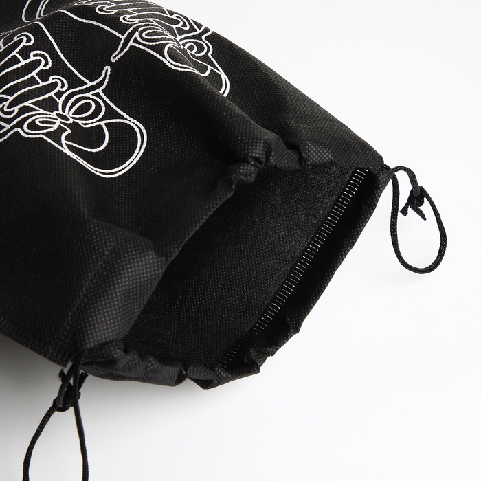 Мешок для обуви на шнурке, цвет чёрный Мешок для обуви на шнурке, цвет чёрный