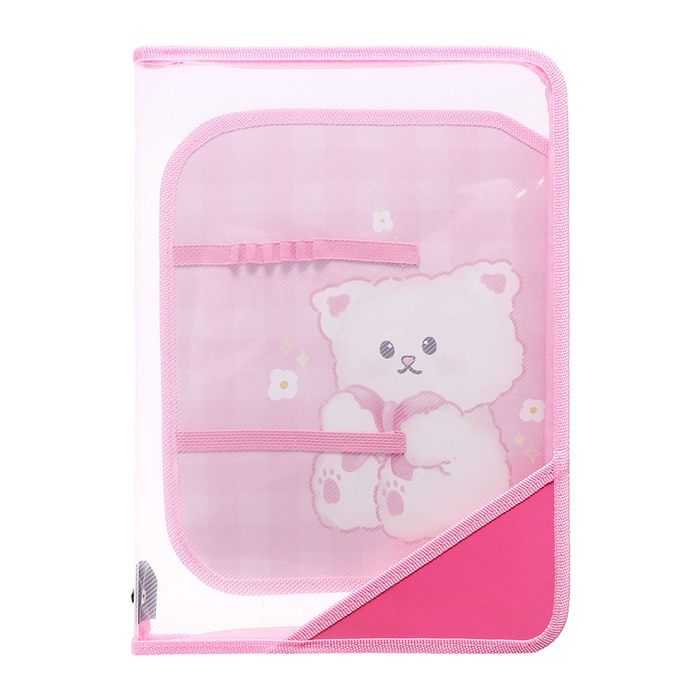 Папка для труда А4, 325 х 230 х 25 мм, молния вокруг, откидная планка, пластиковая, ПТР-1, Calligrata  Папка для труда А4, 325 х 230 х 25 мм, молния вокруг, откидная планка, пластиковая, ПТР-1, Calligrata "Корея персы"