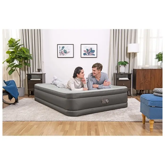 Кровать надувная Queen, 203&times;152&times;46 см, со встроенным электронасосом, 69050 Bestway