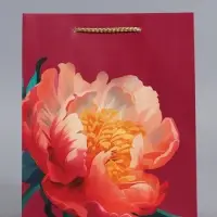 Пакет подарочный ламинированный "Пион" 18 х 22,3 х 10 см