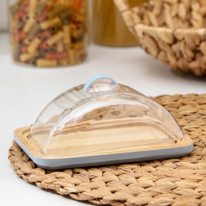 Маслёнка Heaven, 14×10×5 см, цвет МИКС Маслёнка Heaven, 14×10×5 см, цвет МИКС