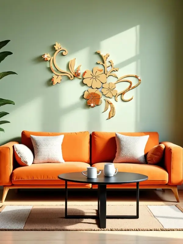 Набор наклеек интерьерных TAKE IT EASY &laquo;Цветы&raquo;, декор настенный, панно, 124&times;165 см