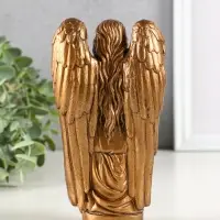 Фигура гипс "Ангел Равена" 16х9 см, бронза Фигура гипс "Ангел Равена" 16х9 см, бронза