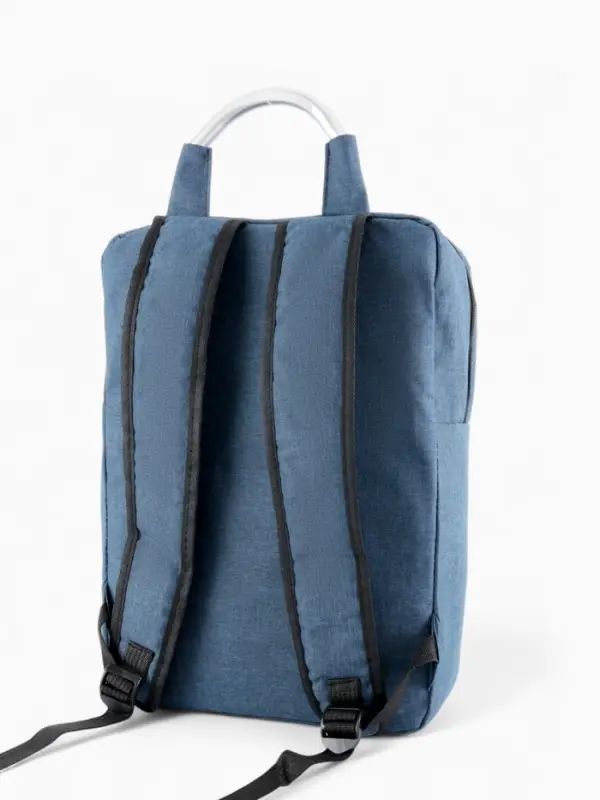 Рюкзак городской на молнии, наружный карман, размер 29&times;11&times;43 см, синий