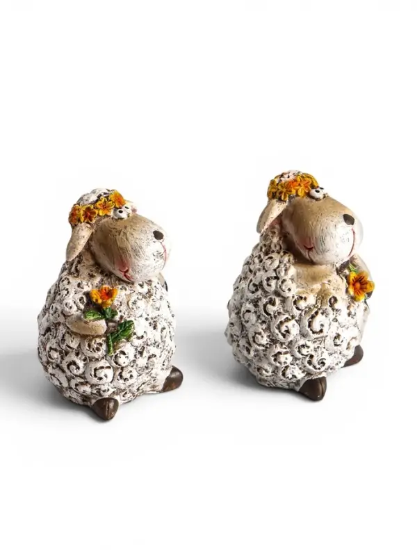 Фигурка &laquo;Барашки с венками&raquo;, набор 2 шт., 5&times;5&times;7.5 см