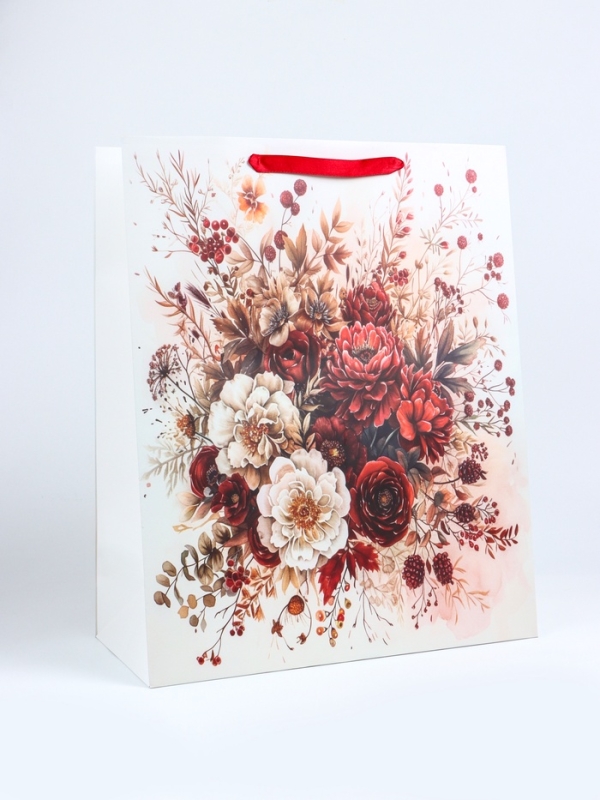 Пакет подарочный ламинированный вертикальный «Бутон», XL 40 × 49 × 19 см