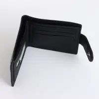 Портмоне мужское на кнопке, чёрное