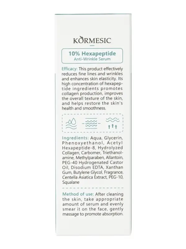 Гексапептидная антивозрастная сыворотка KORMESIC 10%, 30 мл