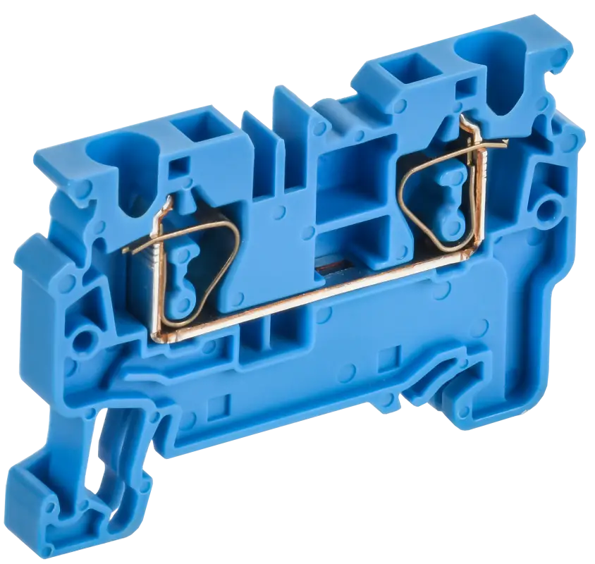 ARMAFIX Клемма пружинная CX4 BU 4мм2 проходная синяя IEK