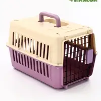 Переноска для животных пластиковая 44 х 31 х 27 см, белая/лавандовая Переноска для животных пластиковая 44 х 31 х 27 см, белая/лавандовая