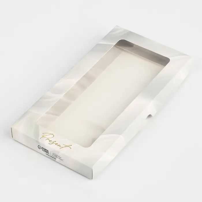 Коробка для шоколада «Нежность», с окном, 9.4 х 1.7 х 18.4 см Коробка для шоколада «Нежность», с окном, 9.4 х 1.7 х 18.4 см