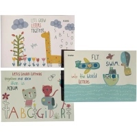 Альбом для рисования Kroyter А4 24л скл,бл.100г, Азбука,диз.в асс.64423