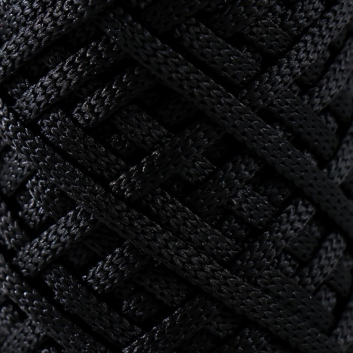 Шнур для вязания 100% полиэфир, ширина 4 мм 50м (чёрный) Шнур для вязания 100% полиэфир, ширина 4 мм 50м (чёрный)