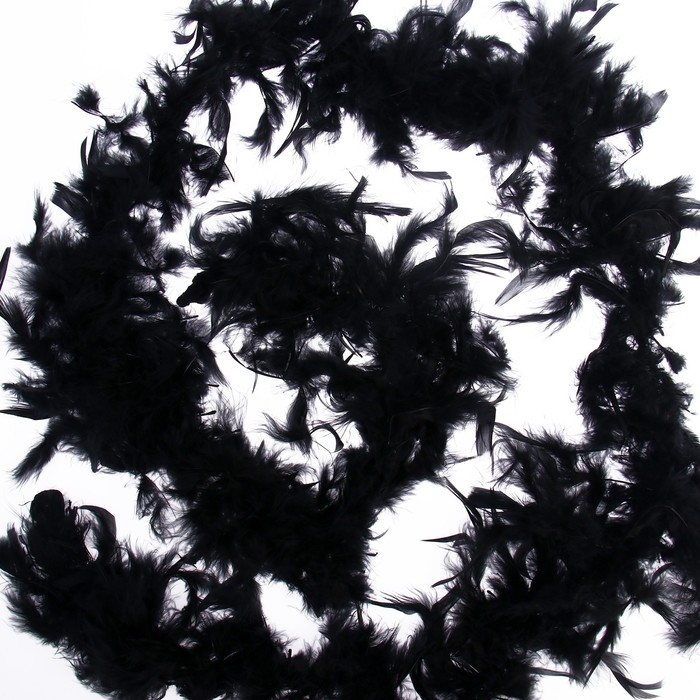 Карнавальный шарф, 1,8 метра, цвет чёрный Карнавальный шарф, 1,8 метра, цвет чёрный