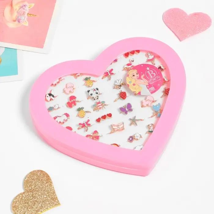 Кольцо детское «Приключение», форма МИКС, цветное, безразмерное Кольцо детское «Приключение», форма МИКС, цветное, безразмерное